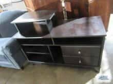 Entertainment stand. leg needs repaired.