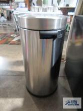 Stainless steel trash can