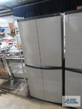 Workforce two-door plastic storage unit