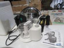 Oster Belgian waffle maker and mini food processor