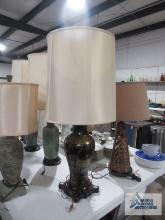 Black and gold Oriental lamp