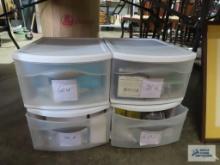 Sterilite organizer totes with light bulbs