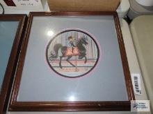 P. Buckley Moss, carousel print, 1986, 566/1000, 14.5x14.5