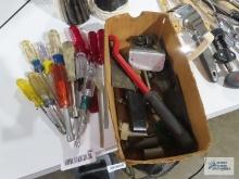 Nut drivers, screwdrivers and various hardware