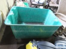 Large plastic storage tote