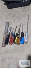 Screwdrivers, punch, chisel, etc
