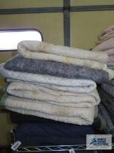 Eight furniture moving blankets