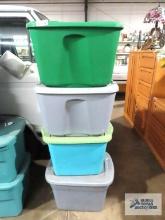 Four assorted totes