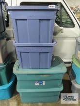 Four assorted totes