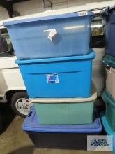 Four assorted totes
