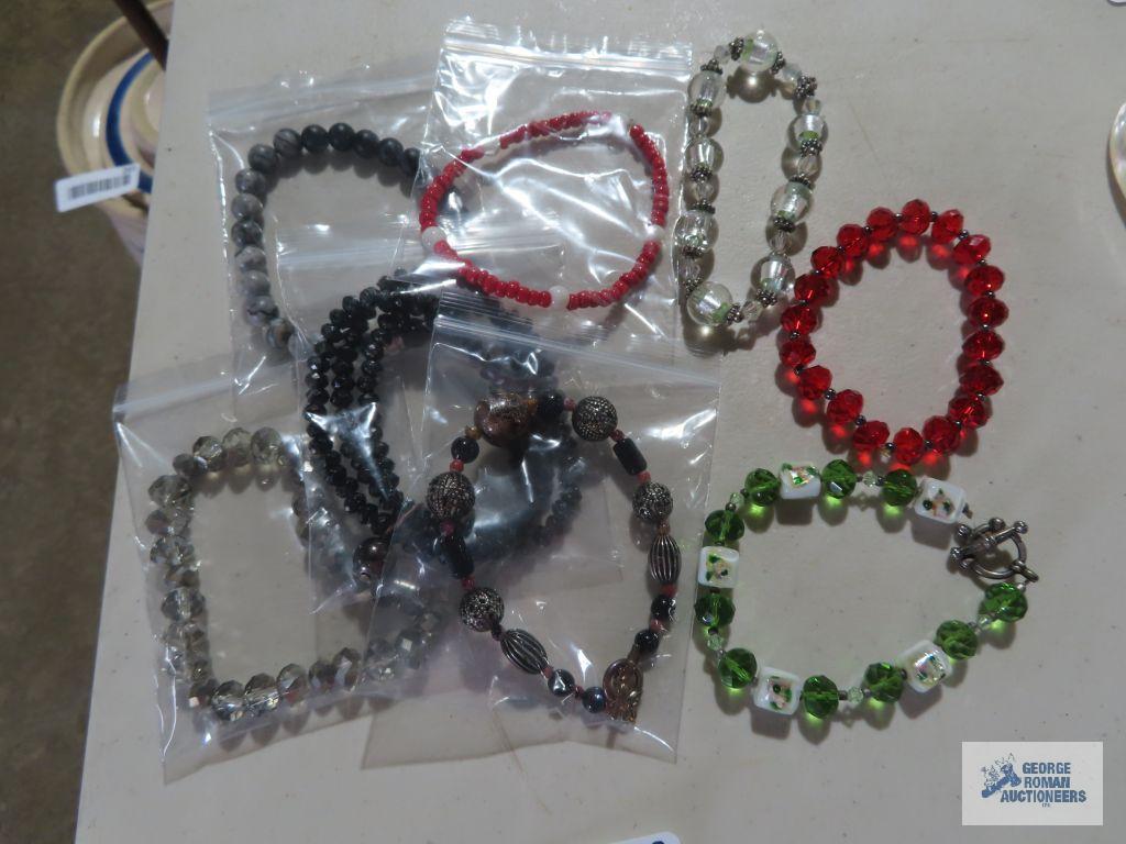 Assorted decorative bracelets