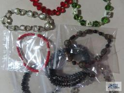 Assorted decorative bracelets