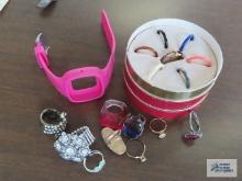 Variety of rings, watch band, and interchangeable ring