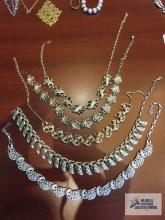 Costume jewelry necklaces