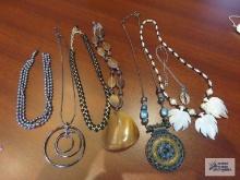 Costume jewelry necklaces