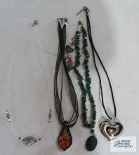 Decorative necklaces with pendants