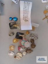 Variety of religious pendants and small figurines