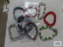 Assorted decorative bracelets