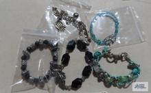 Variety of bracelets
