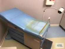 RITTER 104 TABLE AND LIGHT AND STAINLESS STEEL WASTE CAN
