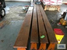 (4) OAK BENCHES