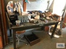 WORK BENCH AND CONTENTS