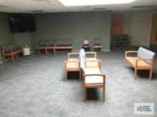 GROUP OF WAITING ROOM FURNITURE