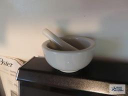 Salt and pepper grinders, paper baking cups, cookie cutters, wooden utensils, etc