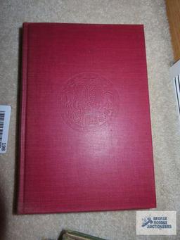 Antique books including McGuffey's 5th Eclectic Reader, Seven Centuries of Verse, and Modern