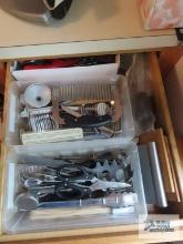 Drawer of assorted utensils