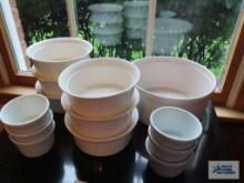 Oneida ovenbrite dishes and Brazil condiment dishes