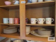 Pfaltzgraff China service for eight and variety of mugs