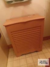 Wooden laundry hamper