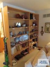 2 Oak bookcases, 7 ft x 4 ft x 12 in.