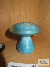 Decorative glass mushroom decoration