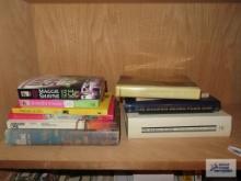 Variety of reading books and dictionaries