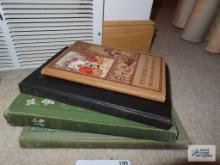 Variety of books including Five Kings in a Cave, The Prophet, In Arcady, and In The Forest of Arden