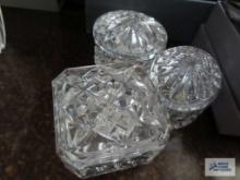 3 Waterford crystal keepsake boxes with original boxes