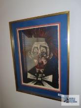 Clown lithograph by Bernard Buffet 20/120