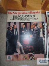 New York Times magazine, Reaganomics. Life magazine, Marilyn Monroe.