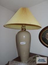 Gray table lamp
