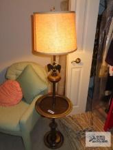 Floor lamp tray table