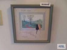D. Morgan 1990 cat print