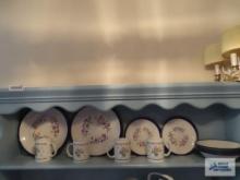 Spectrum stoneware set service for four