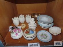 Trinket boxes, candle holders, etc