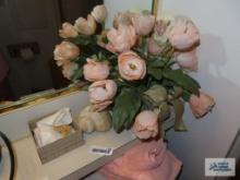 Floral decoration, seashell decoration, etc