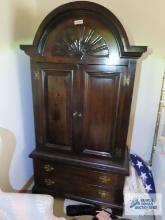 Large pine armoire on first floor