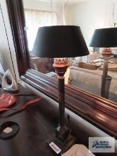 Decorative metal candlestick lamp