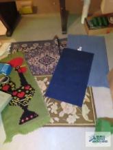 Variety of throw rugs