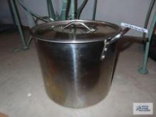 Stainless steel stock pot with lid